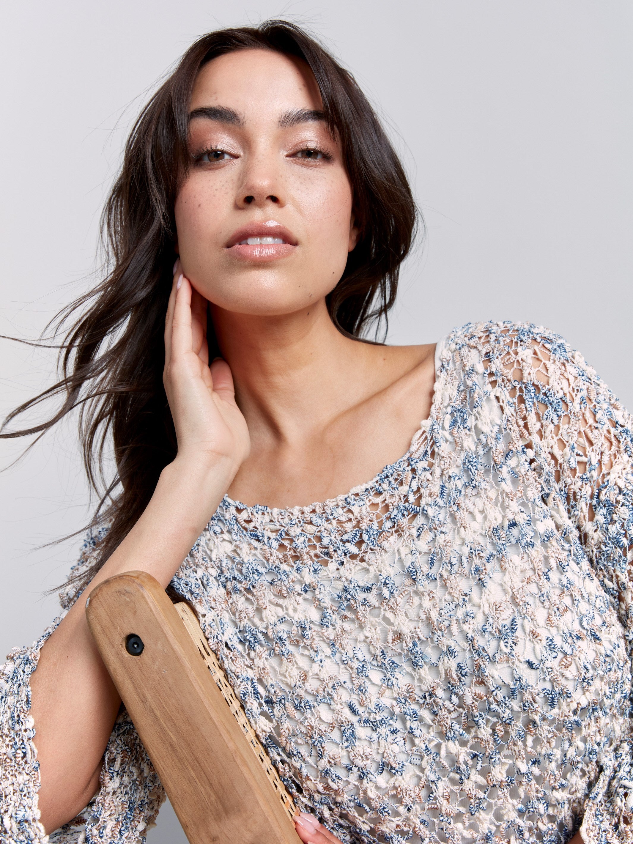 Tape Yarn Sweater - Denim