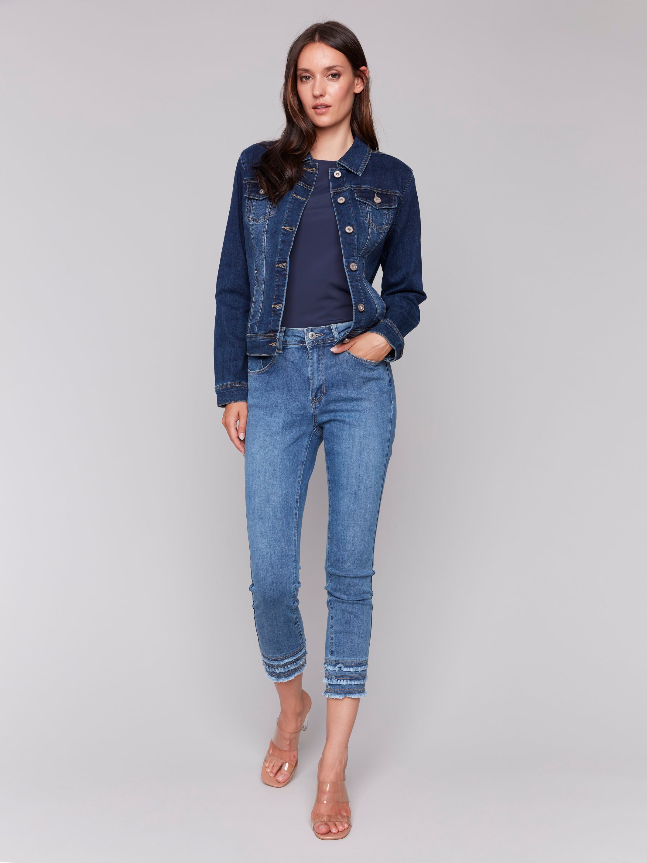 Stretch Denim Jacket - Indigo