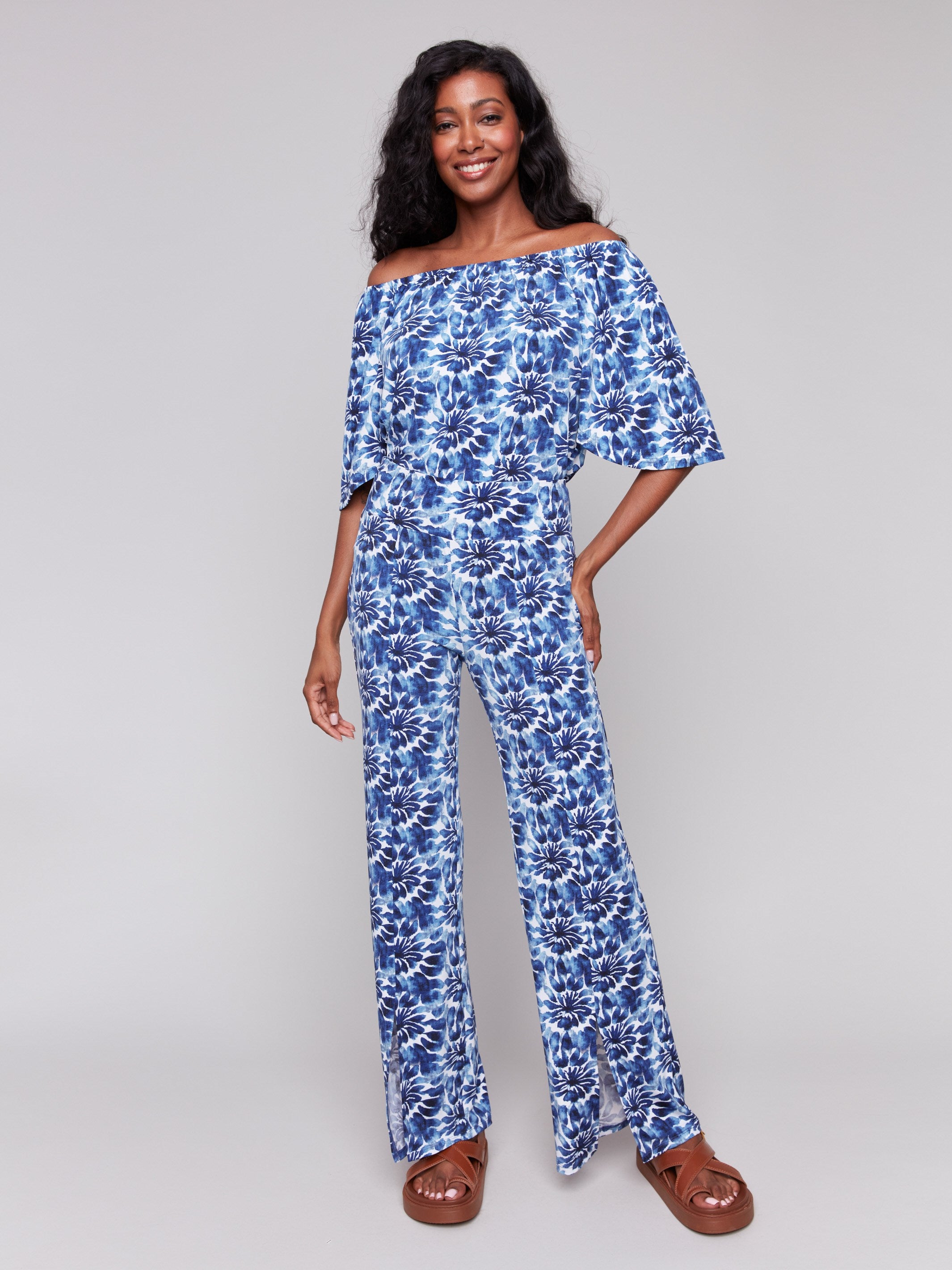 Printed Off-The-Shoulder Top - Lily