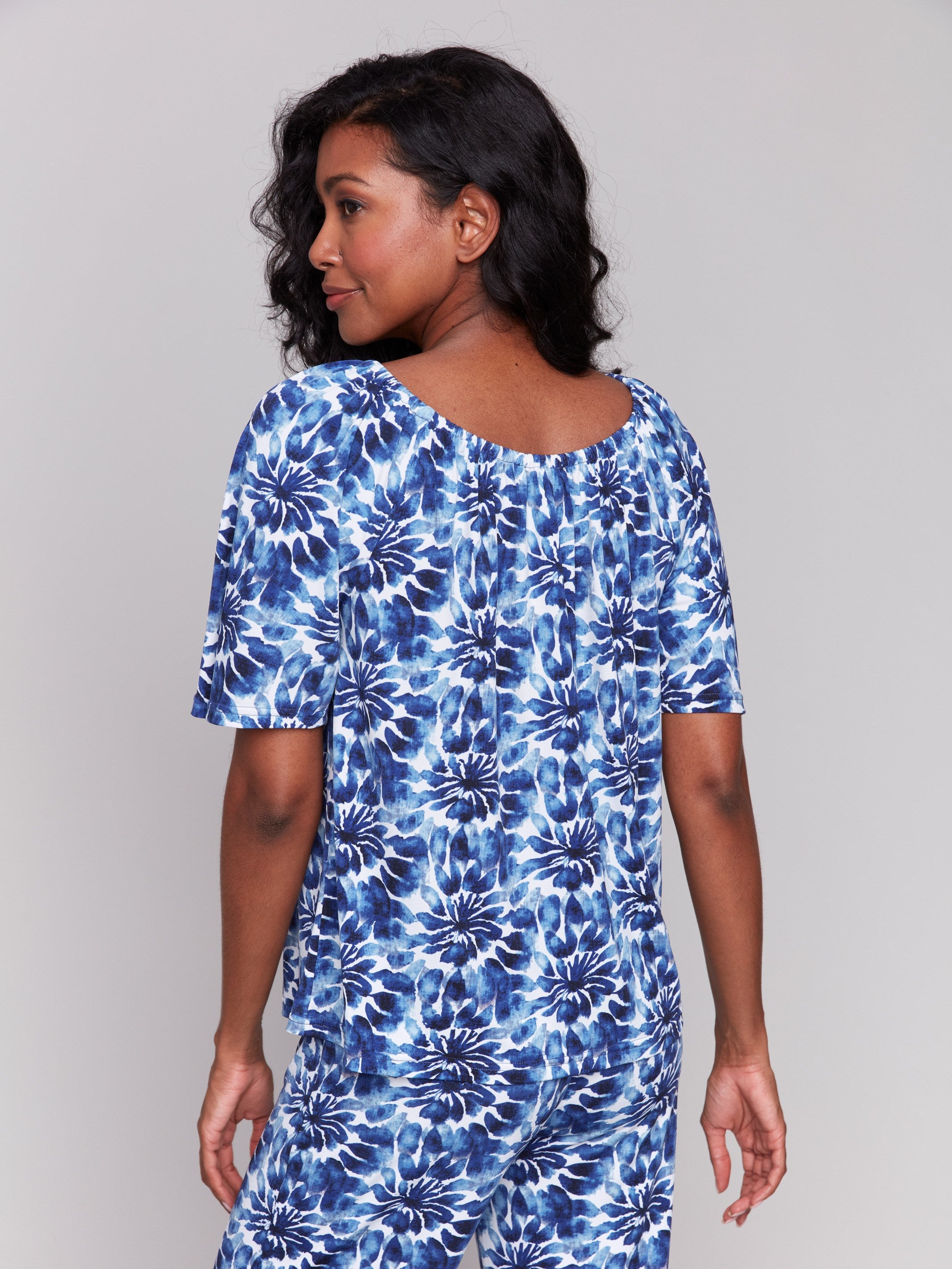 Printed Off-The-Shoulder Top - Lily