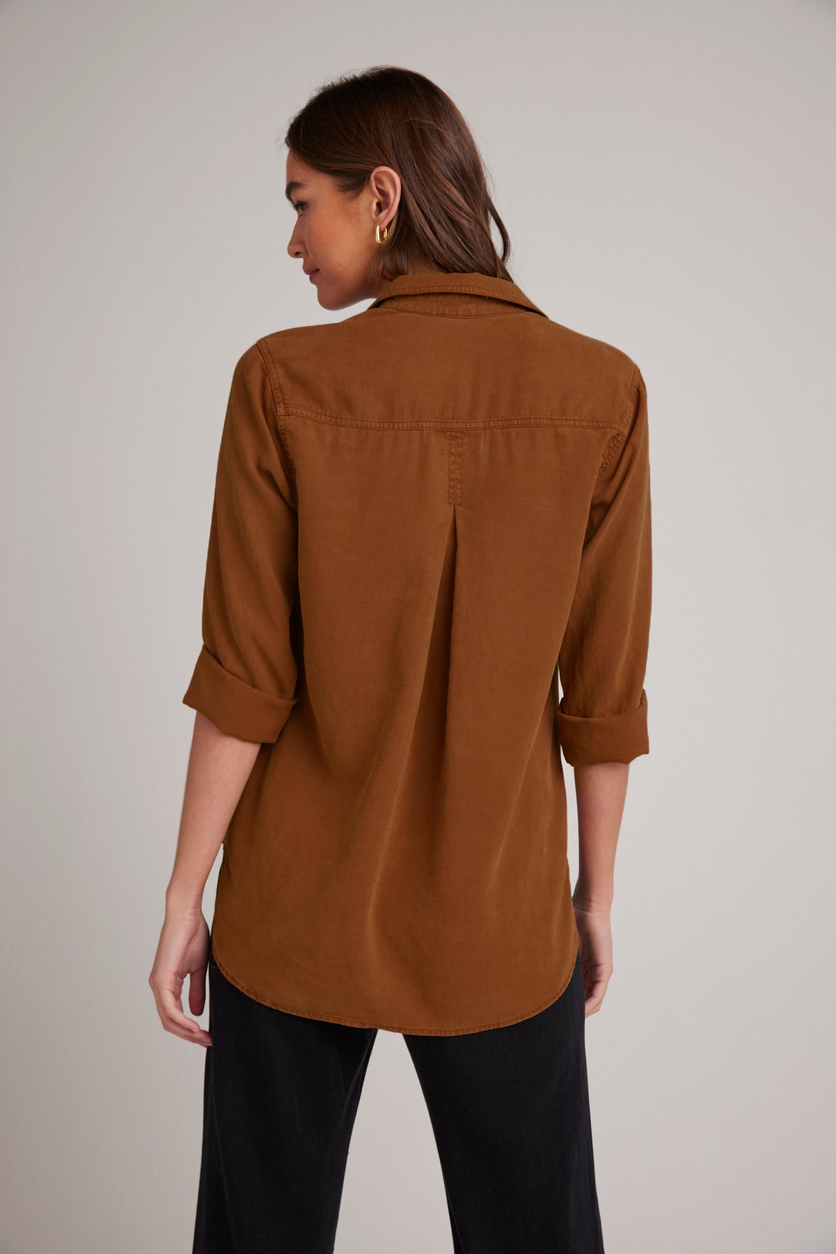 Shirt Tail Button Down - Twilight Gold