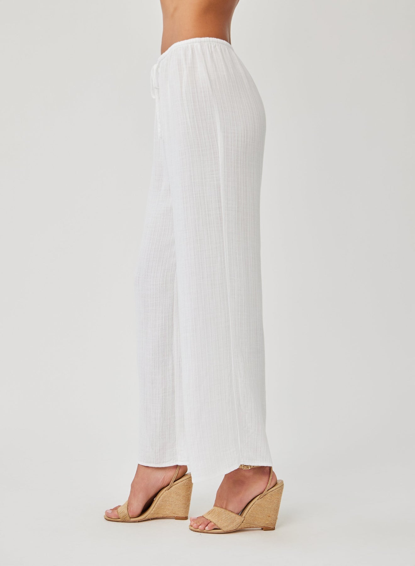 Wide Leg Pant - White