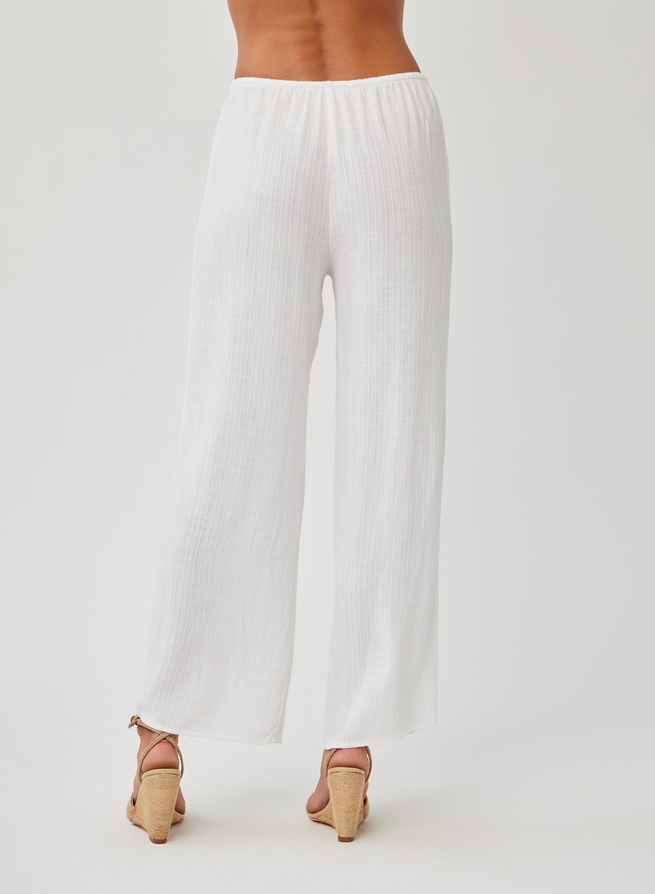 Wide Leg Pant - White