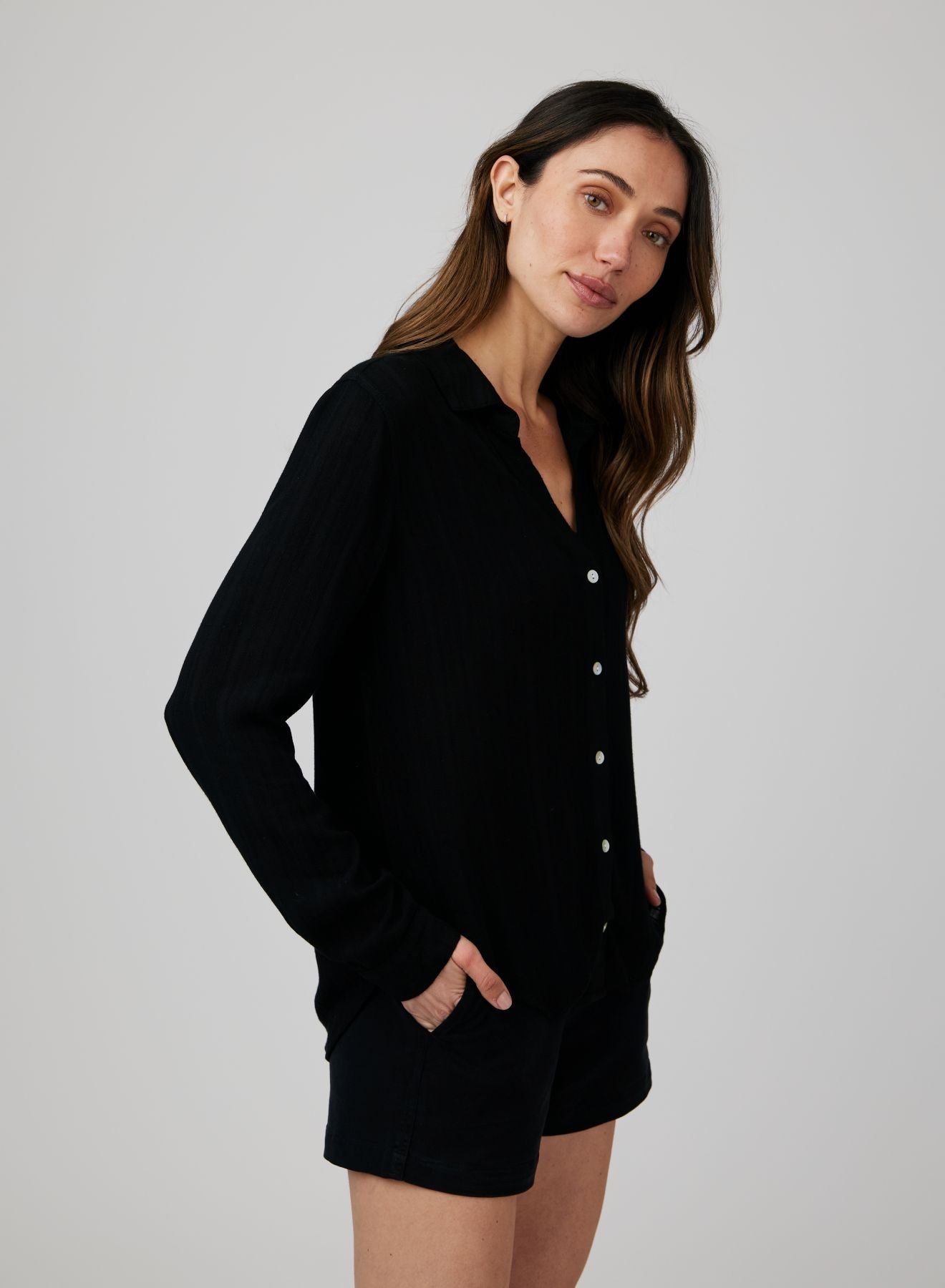 Classic Button Down - Black