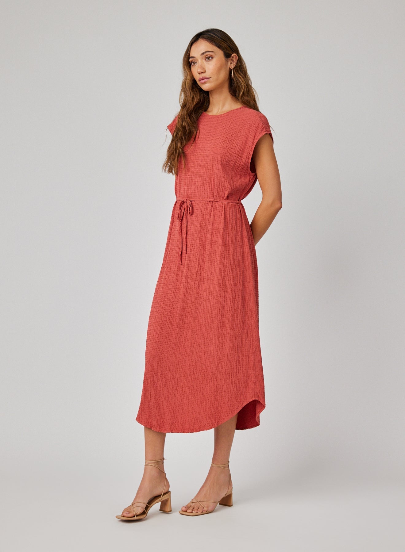 Cap Sleeve Midi Dress - Jasper Rose