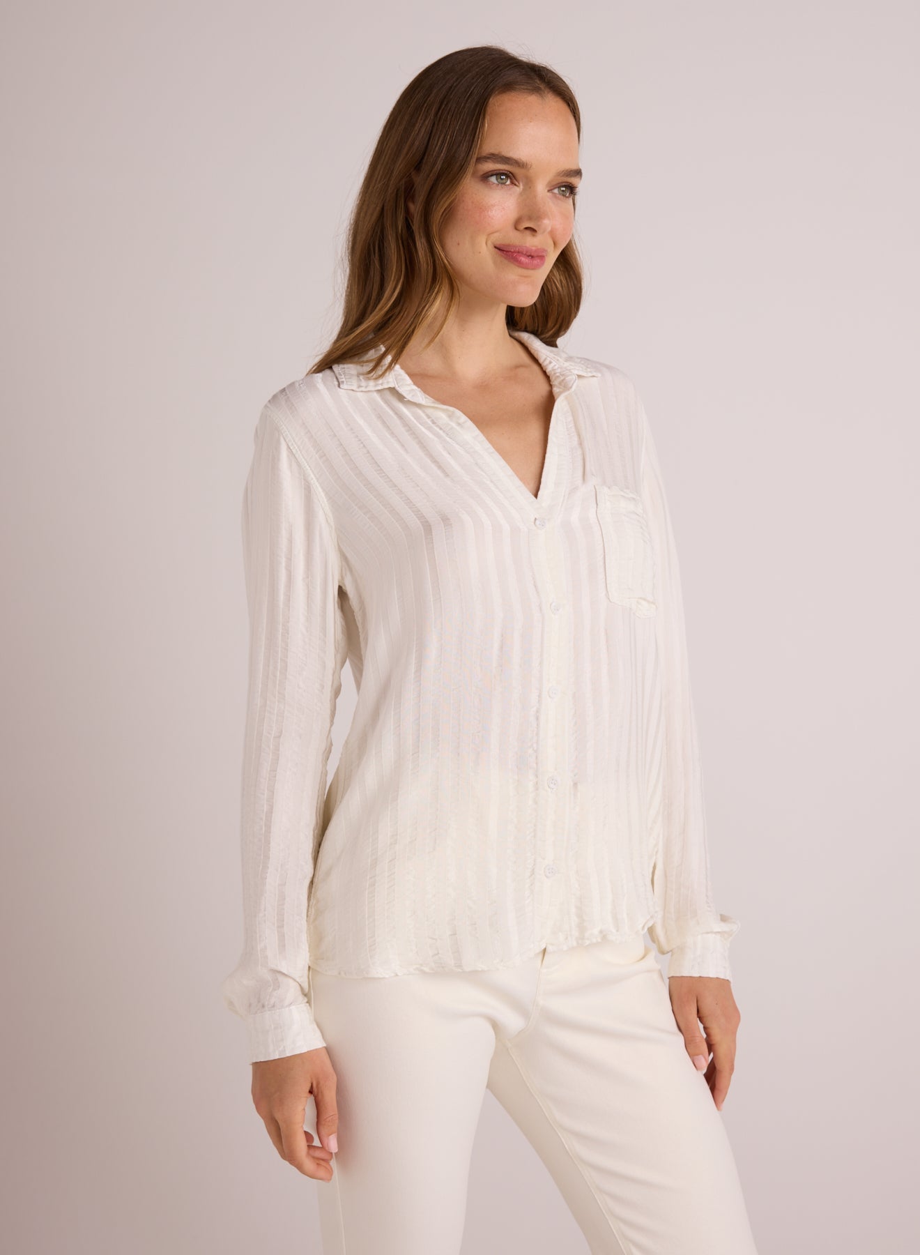 Pocket Button Down - Winter White