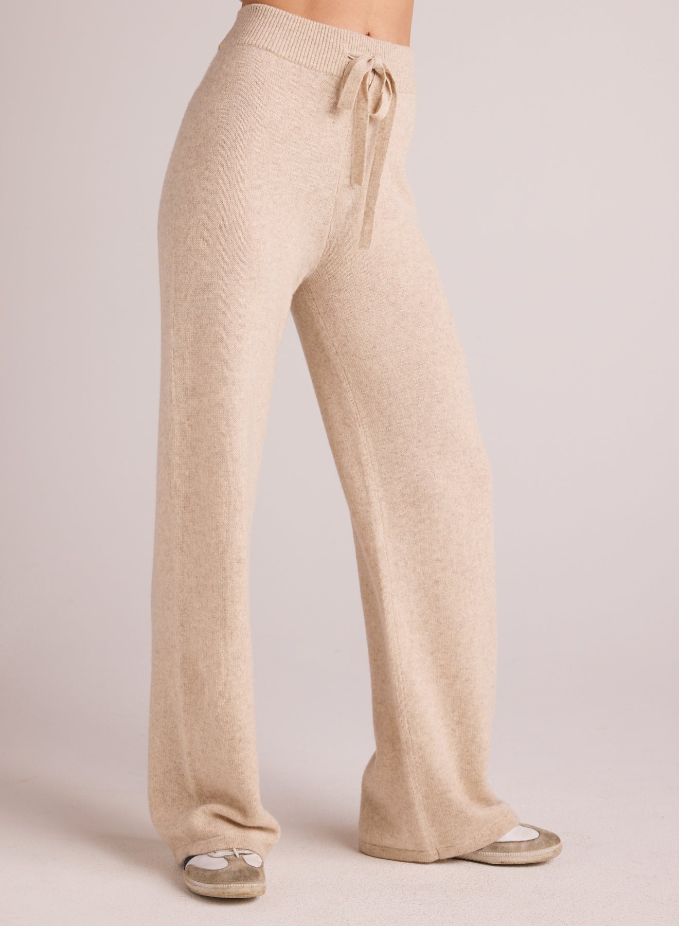 Wide Leg Sweatpant - Ivory Oat