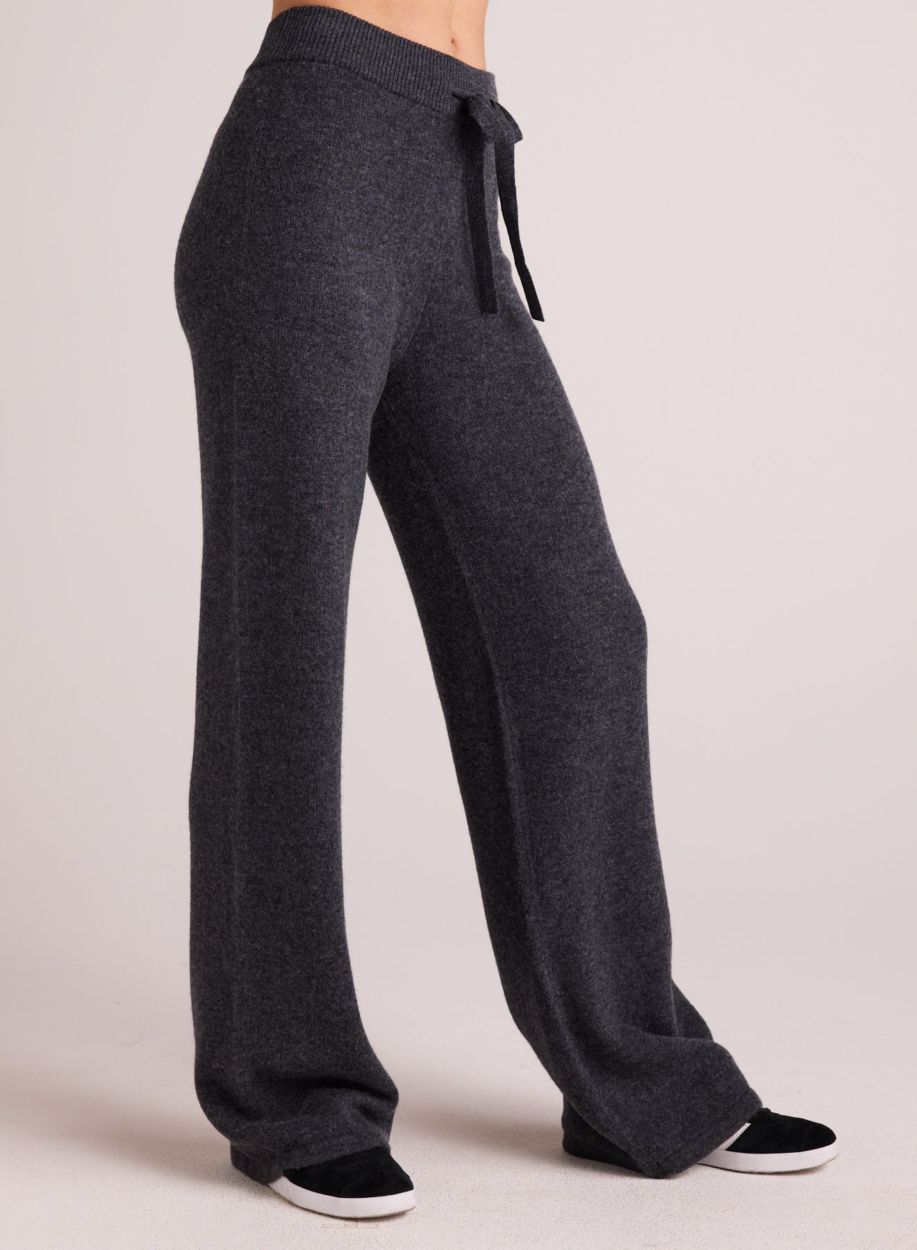 Wide Leg Sweatpant - Charcoal
