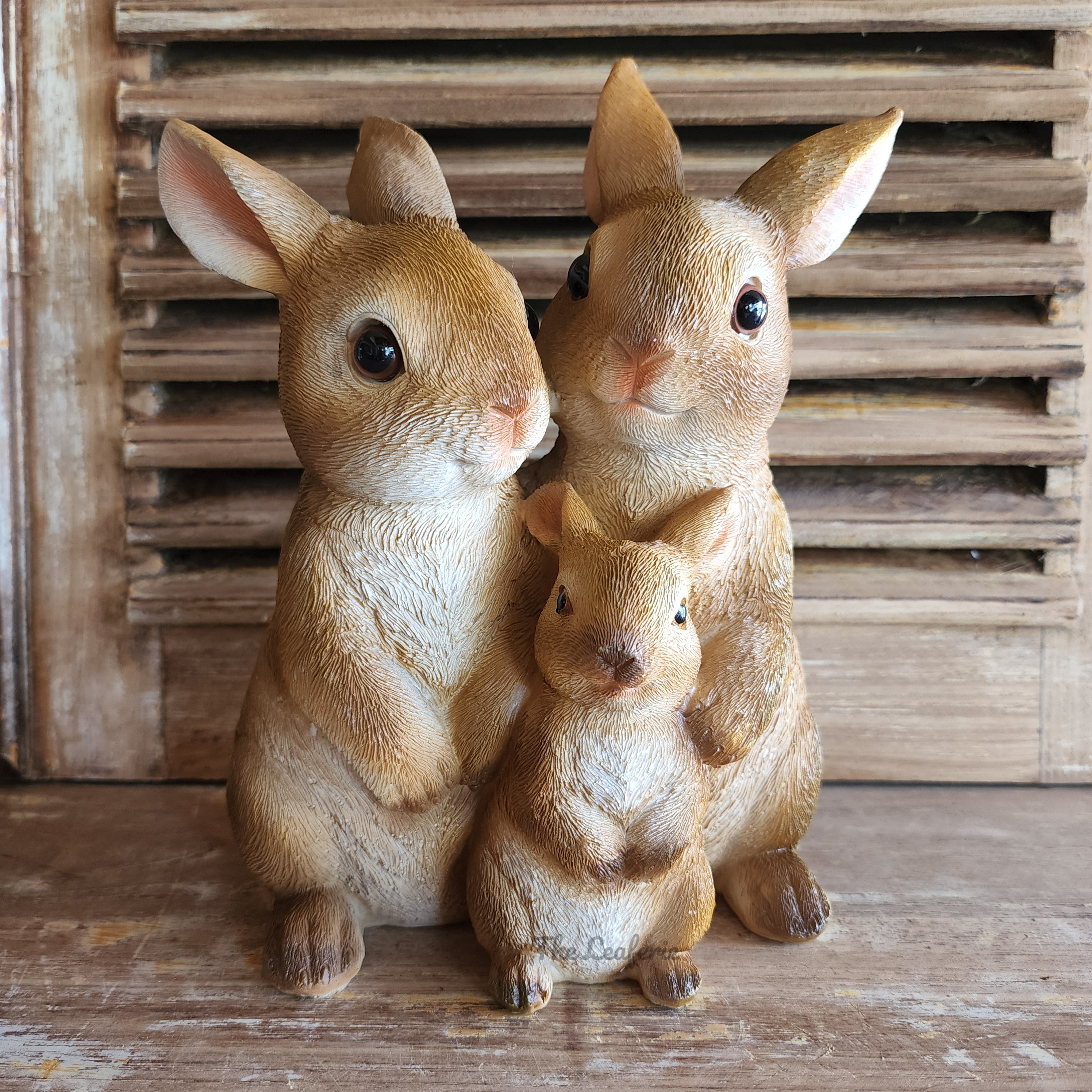 Cinnabun Family Rabbit Garden Decoration