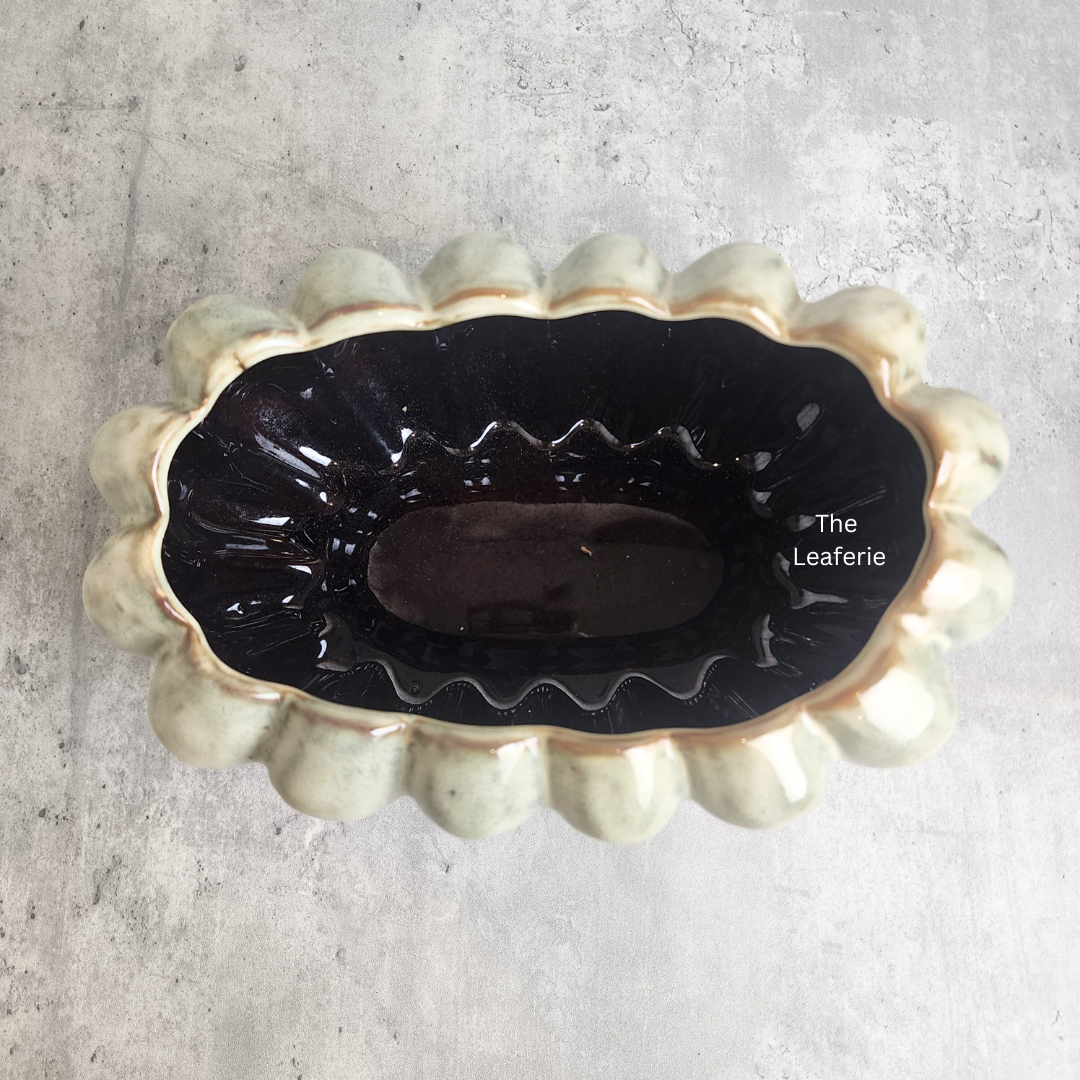 Sable Shallow Flowerpot