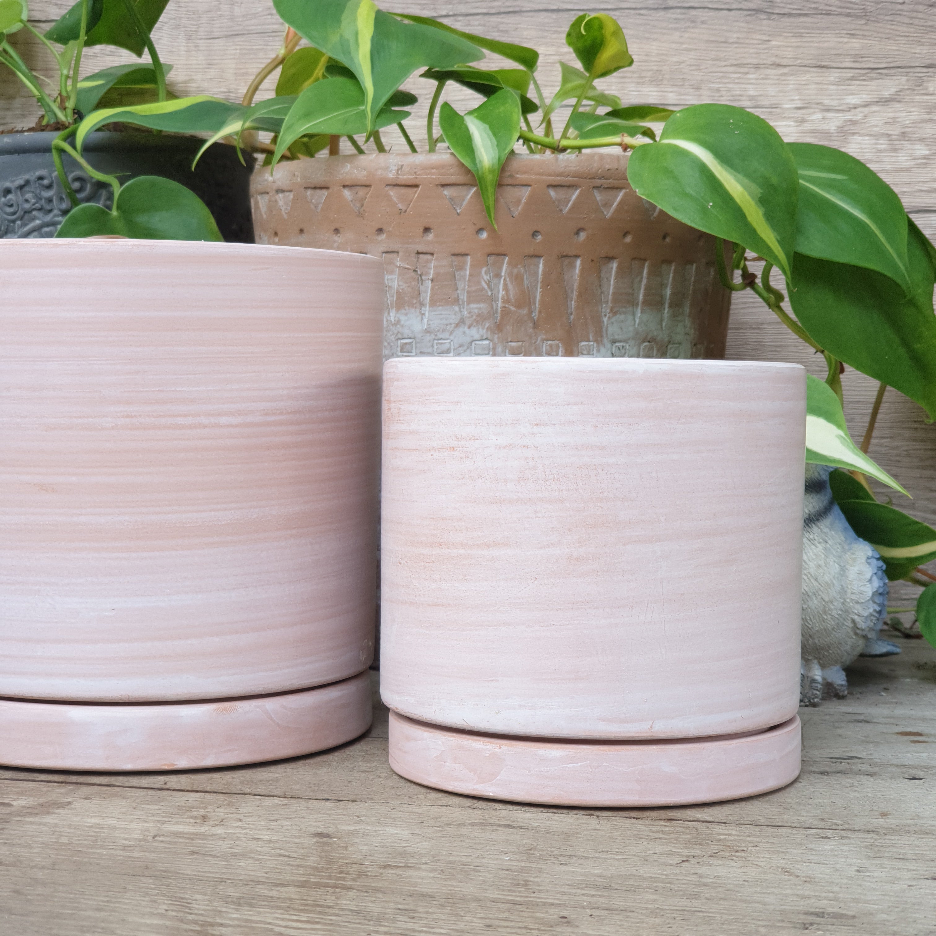 Terracotta D Flowerpot (3 sizes)