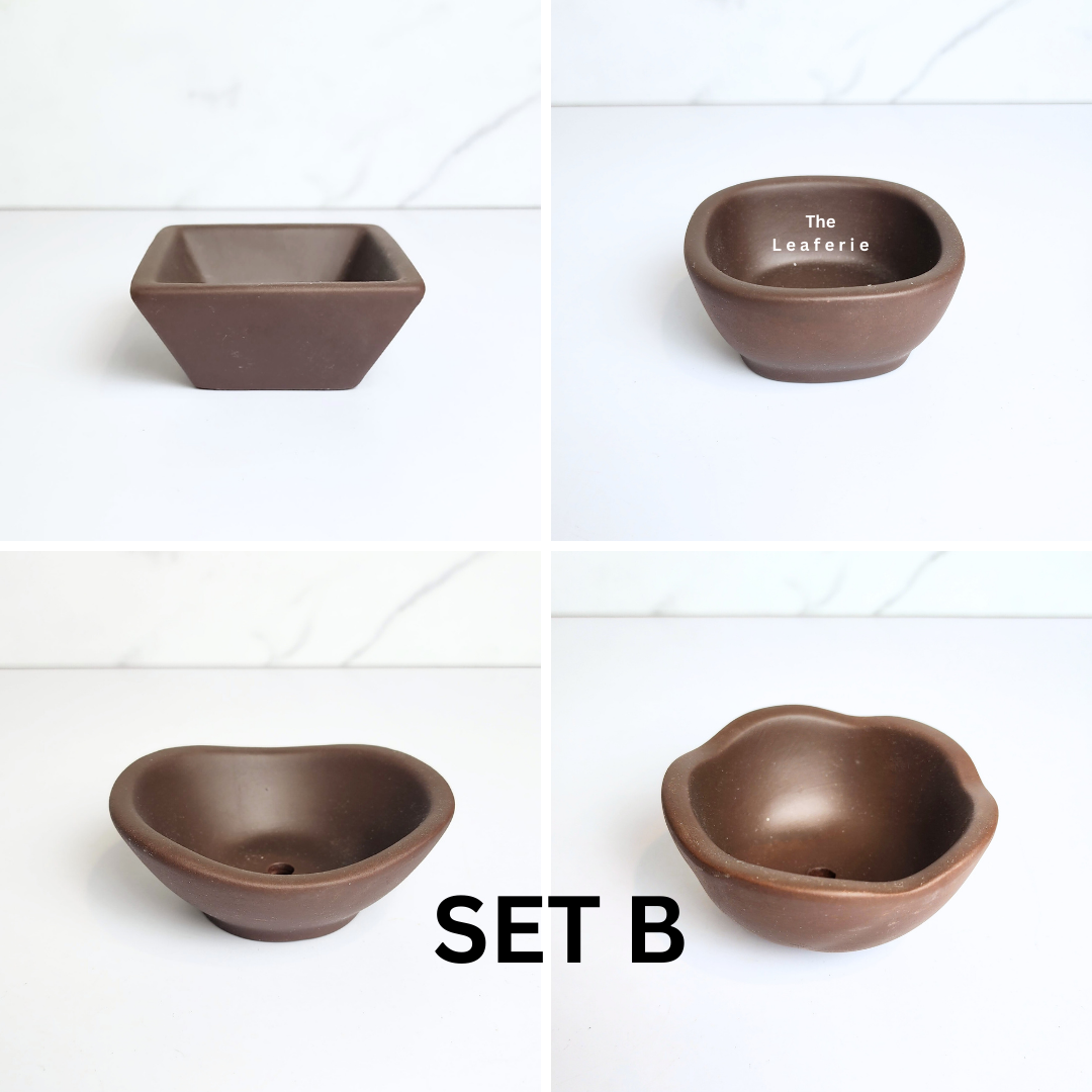 Petit Bonsai Flowerpots (Series 42) Set of 4 pots
