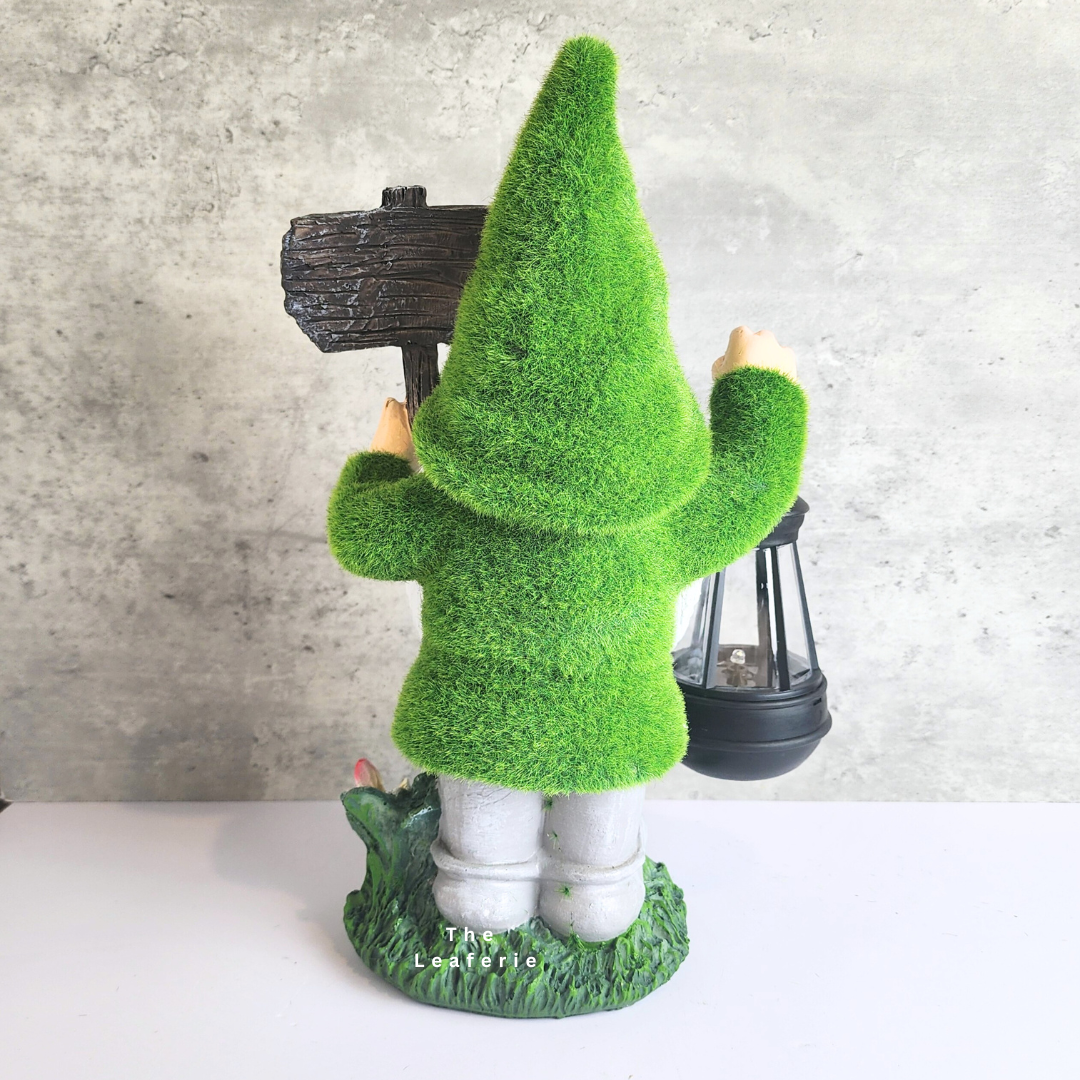 Aldon Gnome Garden Decoration with solar Lamp