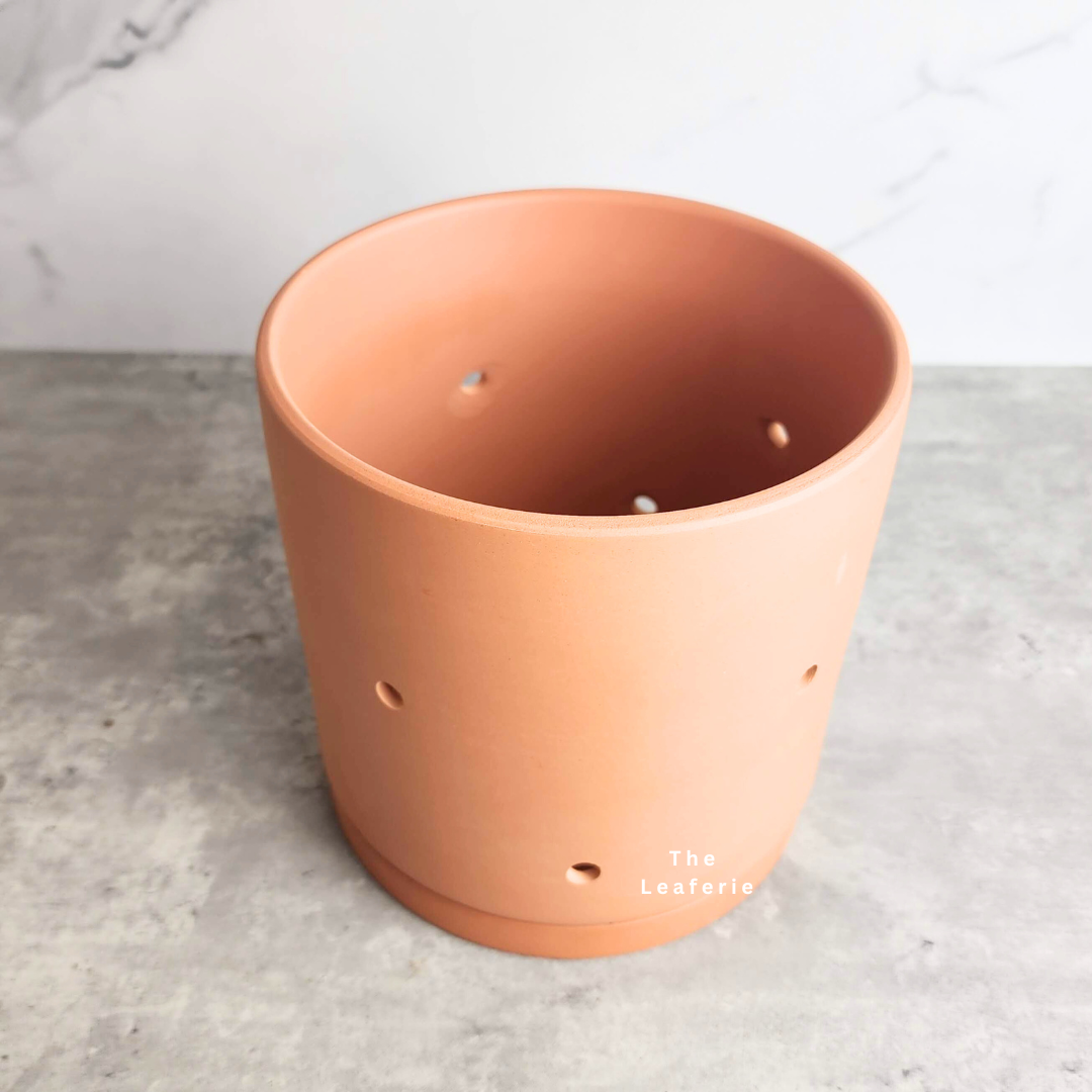 Terracotta Flowerpot G with Holes