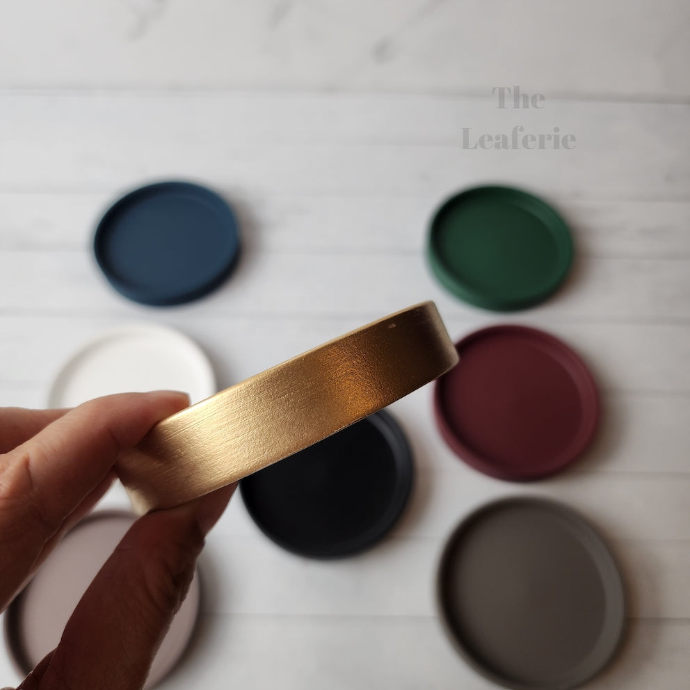 Petit Round Ceramic Trays 9cm (For Petit Pots Series)