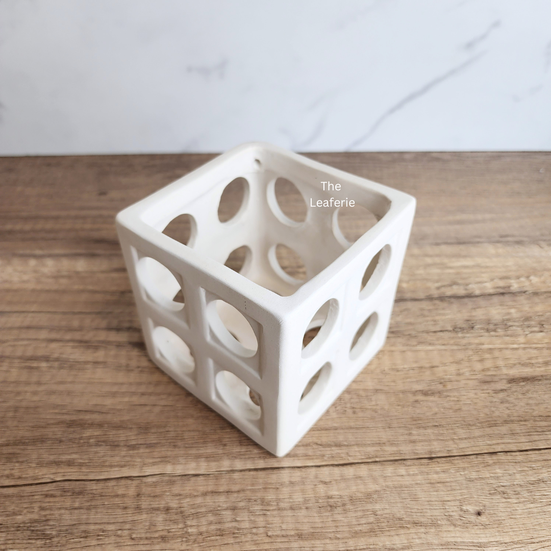 Leone Cube Hanging Orchid Pot